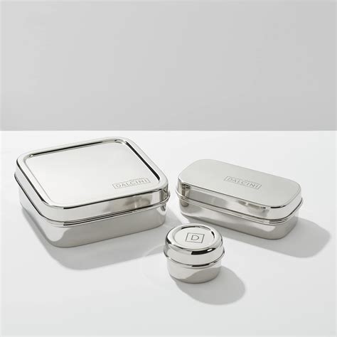 dalcini stainless steel lunch box 2-piece|Stainless Steel Food Storage Containers – Dalcini .